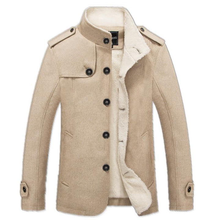 Men's coat thick and warm in wool and cotton