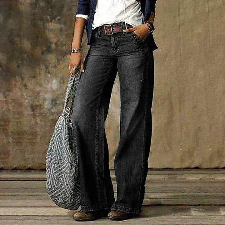 Wide leg jeans for women