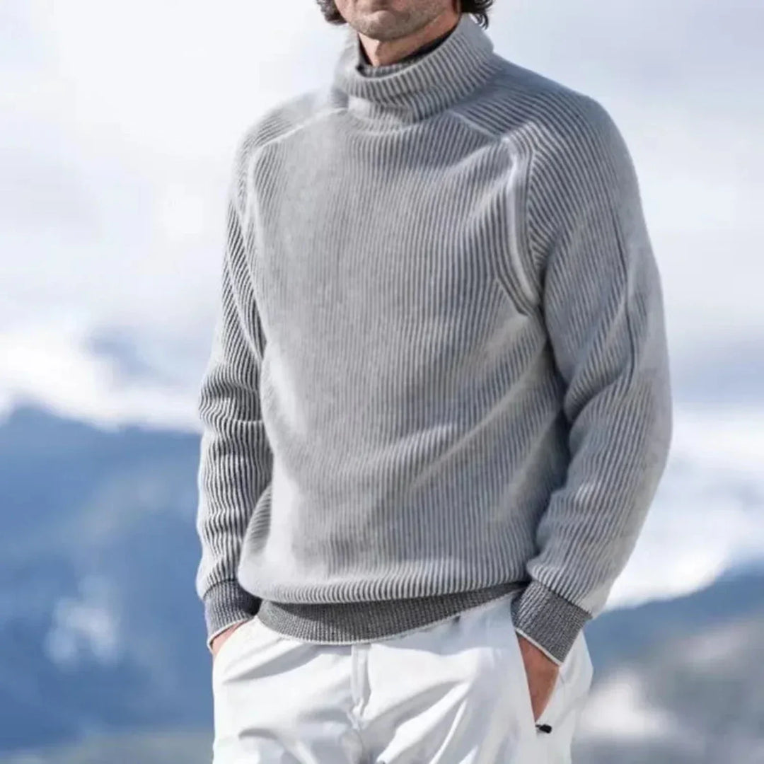 Men's casual turtleneck sweater