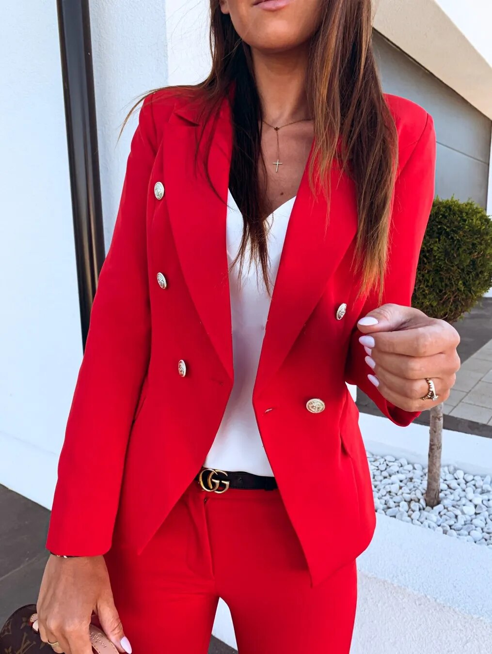 Women's Casual Style Blazer with Hood