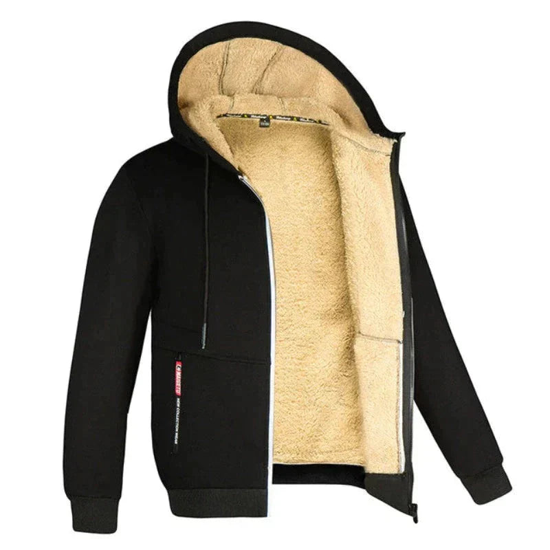 Men's vest with fleece lining