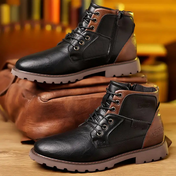 Men's leather boots