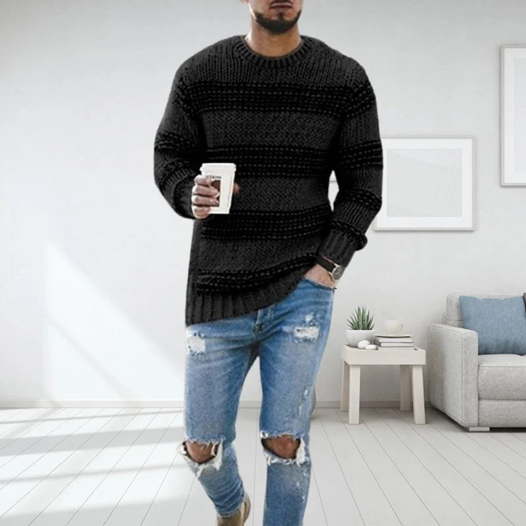 Men's chunky knitted norwegian jumper