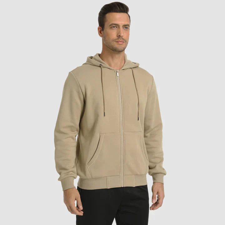 Warm hooded jumper for men