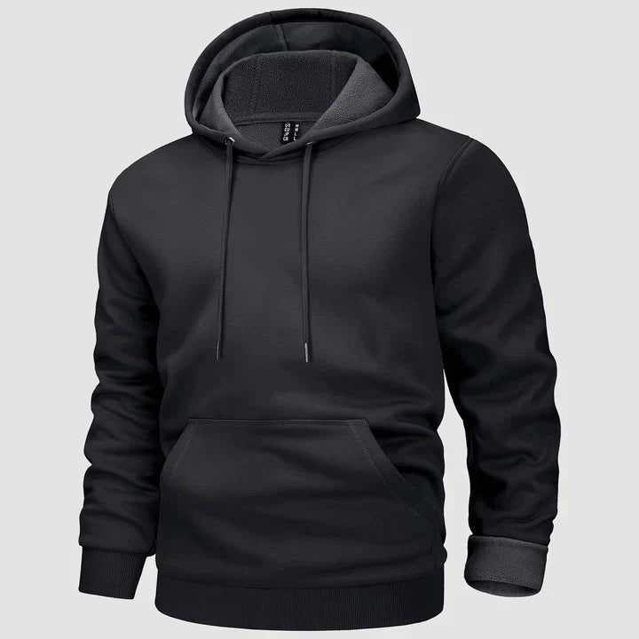 Warm hooded jumper for men