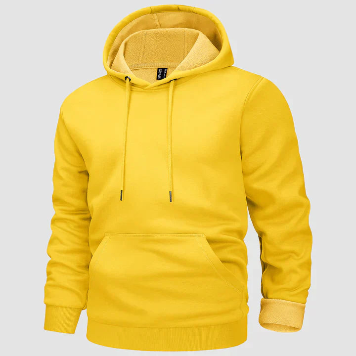 Men's fleece-lined hooded jumper