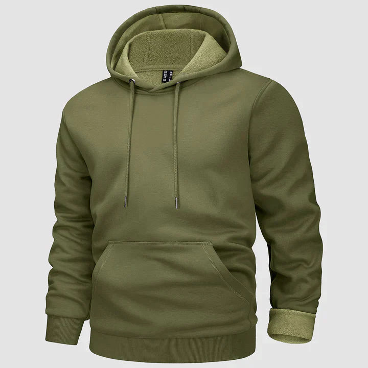 Warm hooded jumper for men