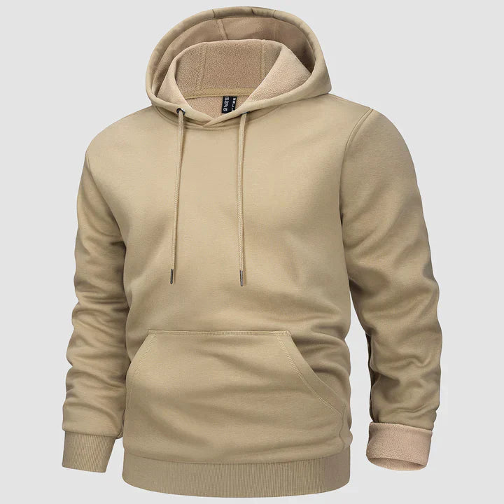 Men's fleece-lined hooded jumper