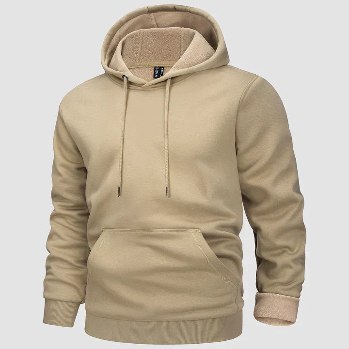 Warm hooded jumper for men