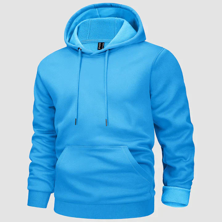 Men's fleece-lined hooded jumper