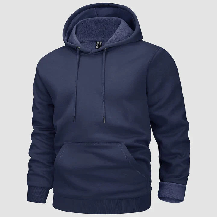 Men's fleece-lined hooded jumper