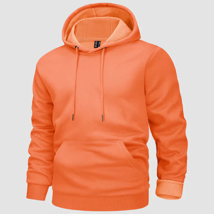 Men's fleece-lined hooded jumper