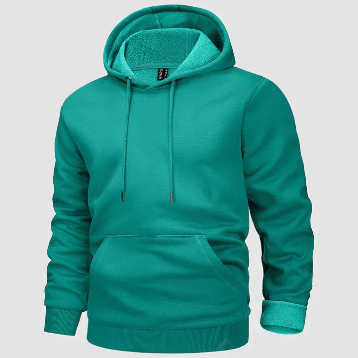 Warm hooded jumper for men