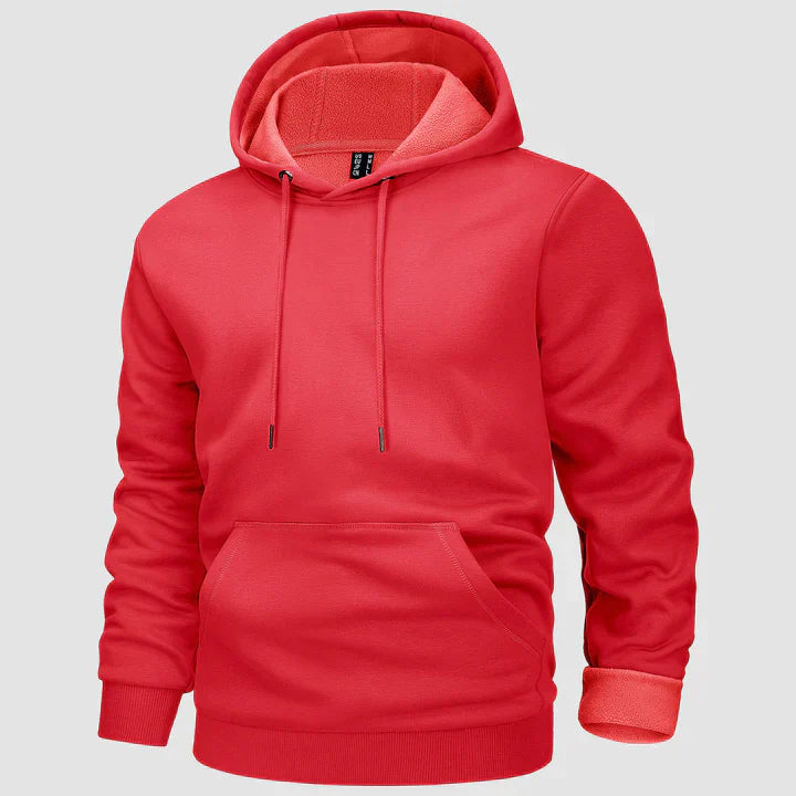 Men's fleece-lined hooded jumper