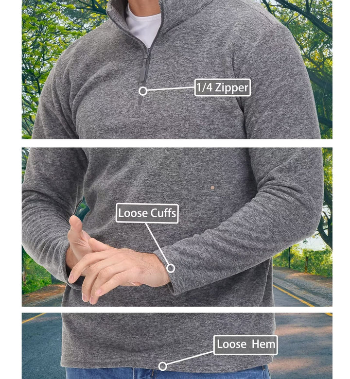 Men's quarter-zip jumper