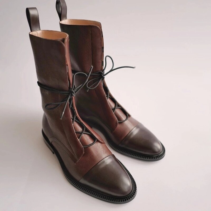 Classic Stylish Smooth Leather Ankle Boots for Women | Eco-Friendly vegan materials