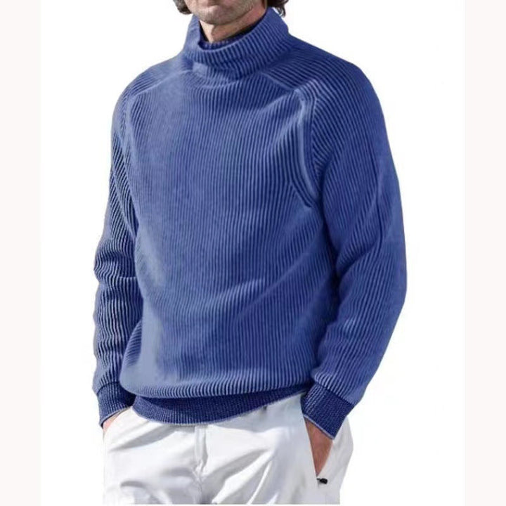 Men's Sweater with Warm Neck