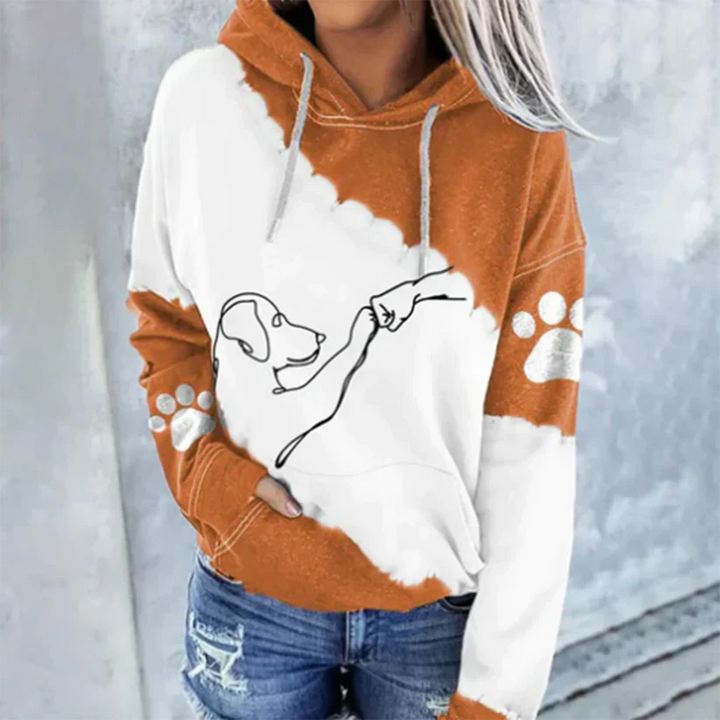 Trendy dog jumper with hood for women