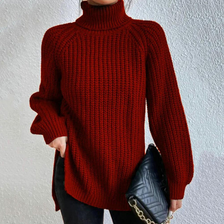 Women's elegant turtleneck sweater