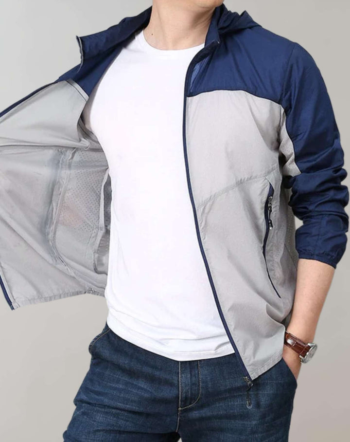 Casual two-tone jacket for men