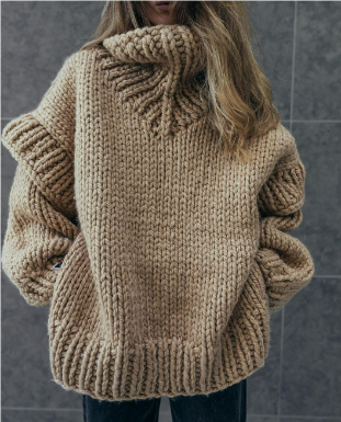 Women's oversized knitted jumper