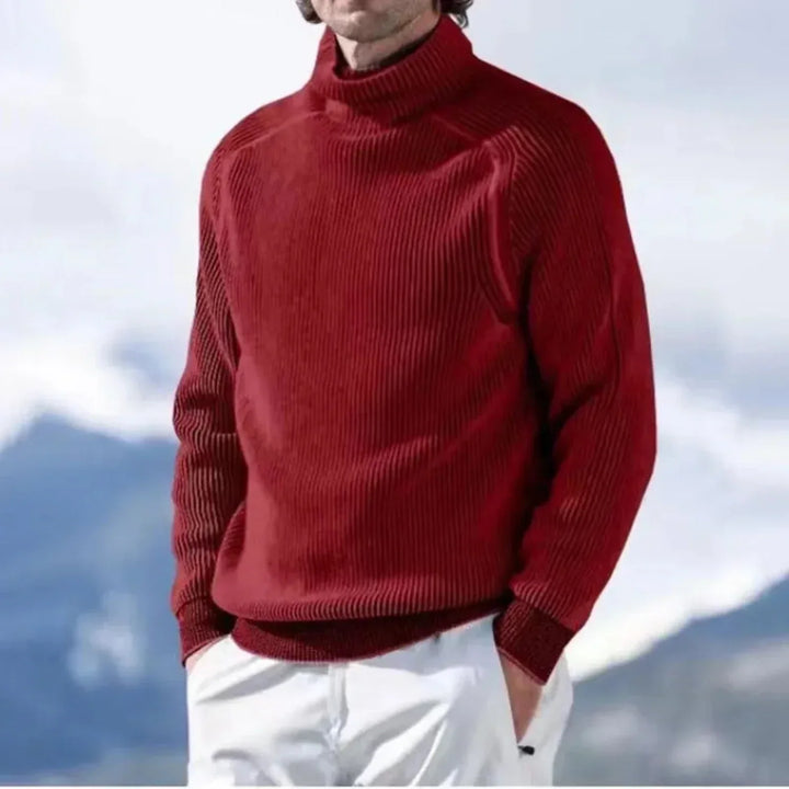 Men's casual turtleneck sweater