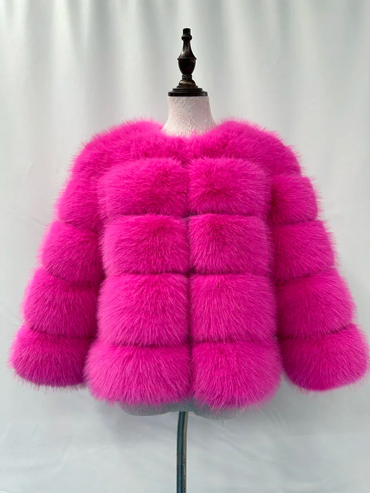 Elegant fur jacket for women