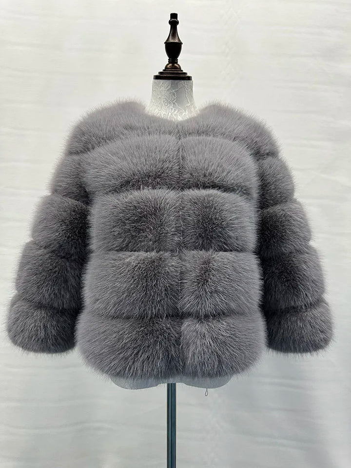 Elegant fur jacket for women