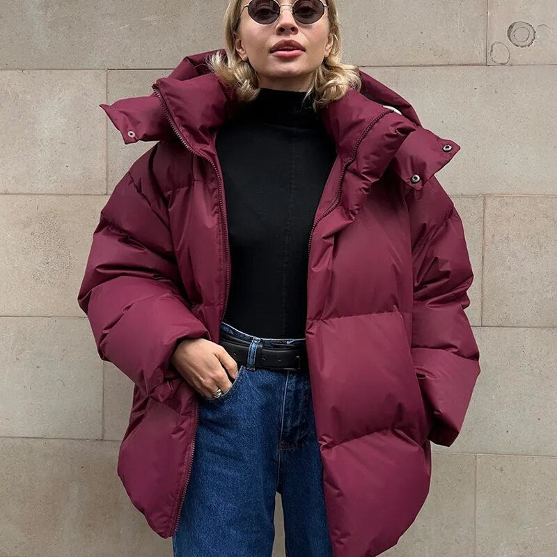 Women's elegant puffer jacket