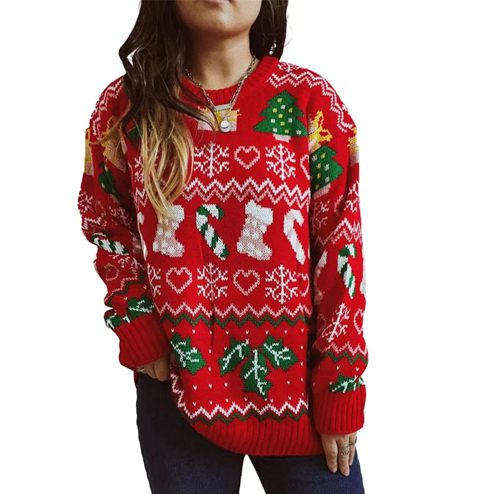 Women's winter Christmas jumper