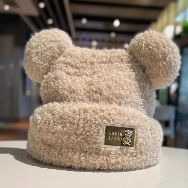 Warm teddy winter hat