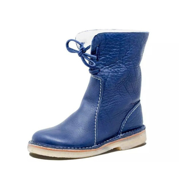 Waterproof women's boots with wool lining