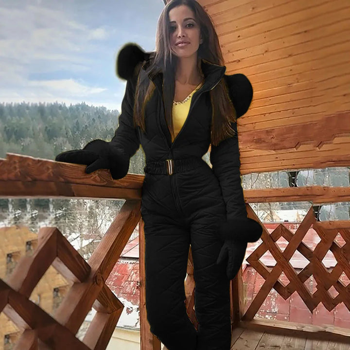 Elegant winter ski jumpsuit for women