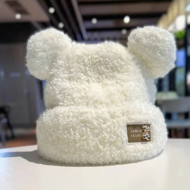 Warm teddy winter hat