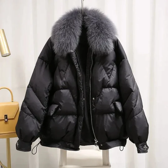 Women's Fur-Collar Puffer Jacket