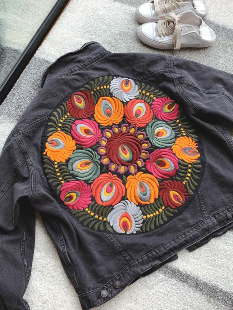 Bohemian Denim Jacket for Women