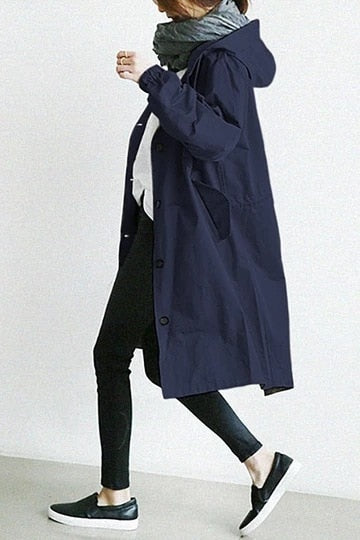 Women's waterproof mackintosh raincoat