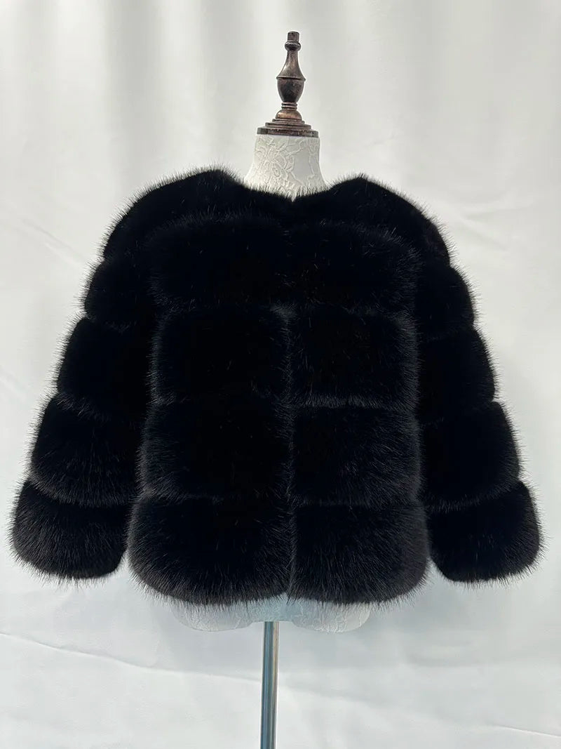 Elegant fur jacket for women