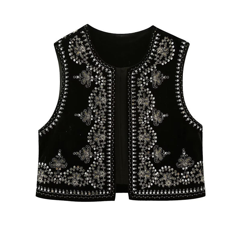 Embroidered Gilet for Women