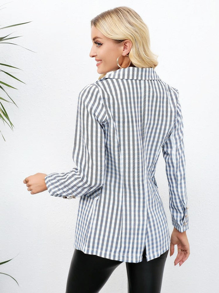 Checked Women's Blazer