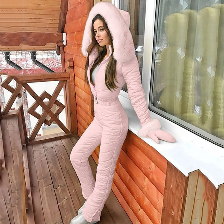 Elegant winter ski jumpsuit for women