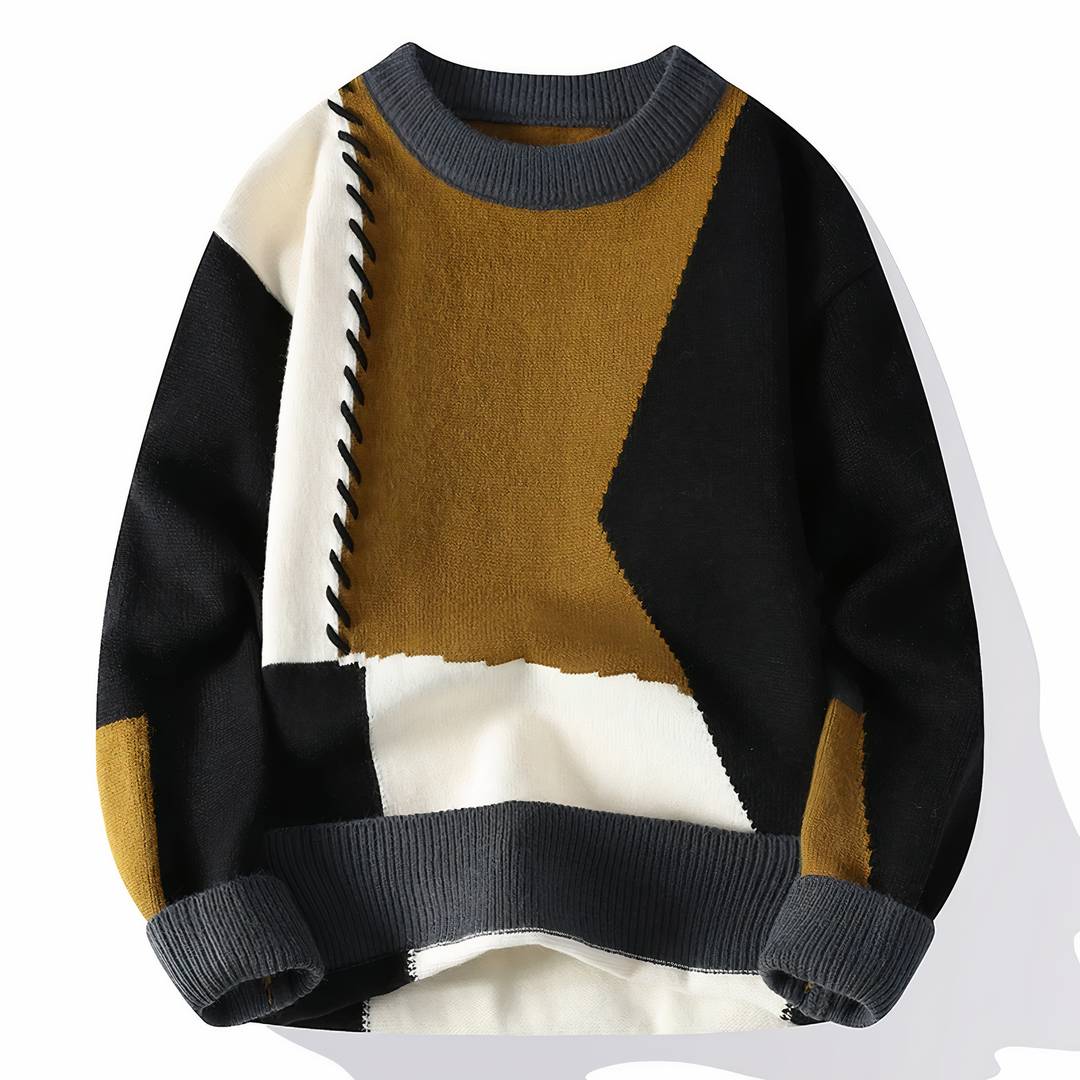 Patchwork Sweater for Men