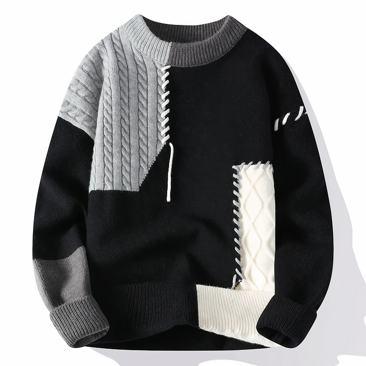 Patchwork Sweater for Men