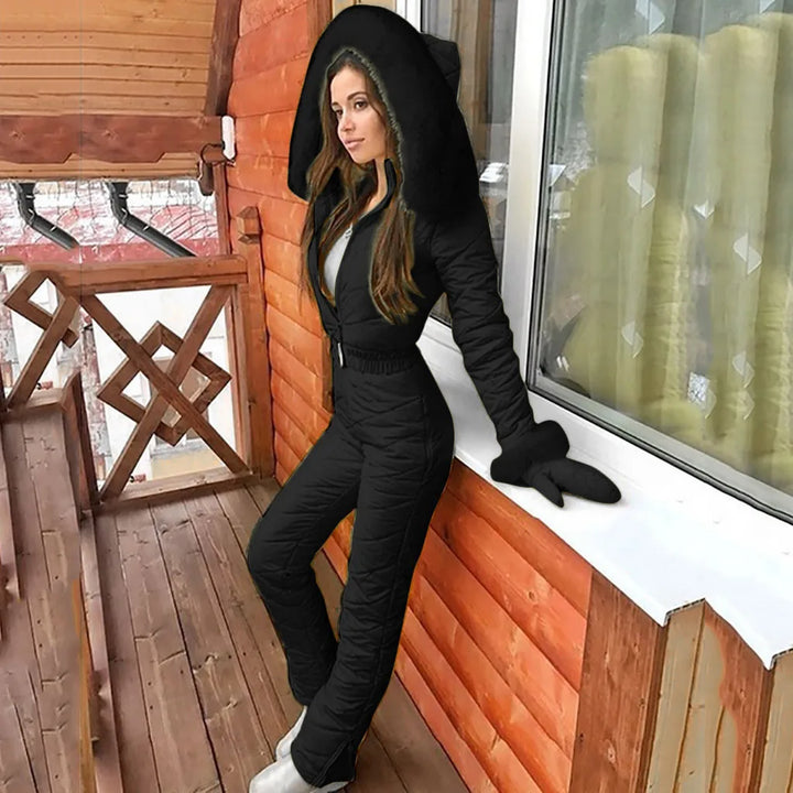 Elegant winter ski jumpsuit for women