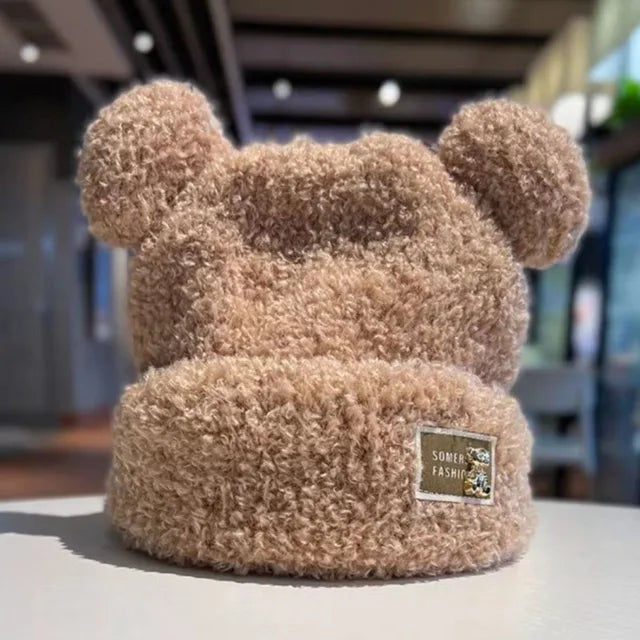 Warm teddy winter hat