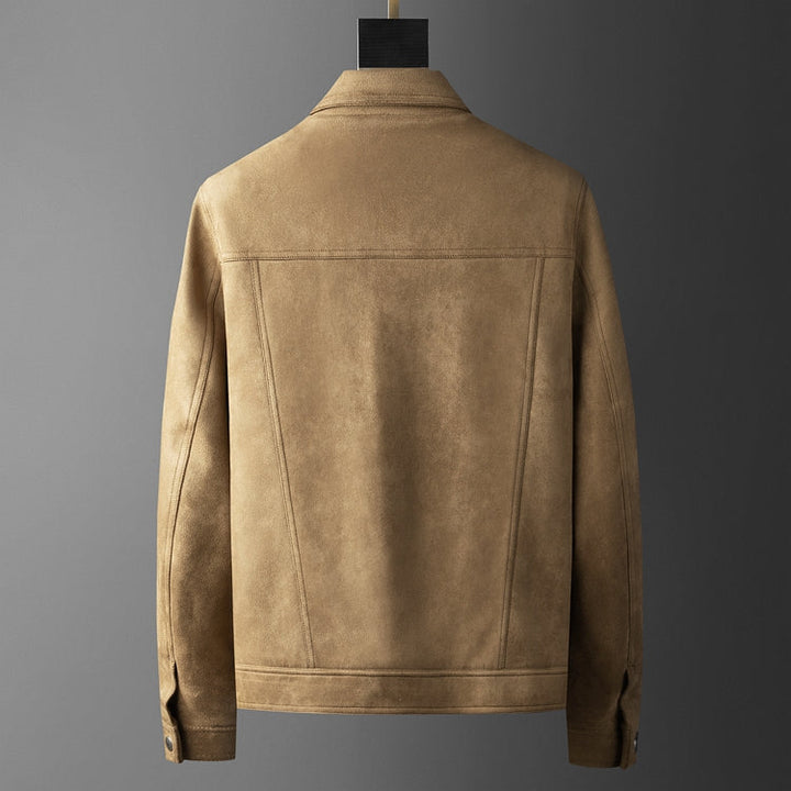 Men's suede-look autumn jacket