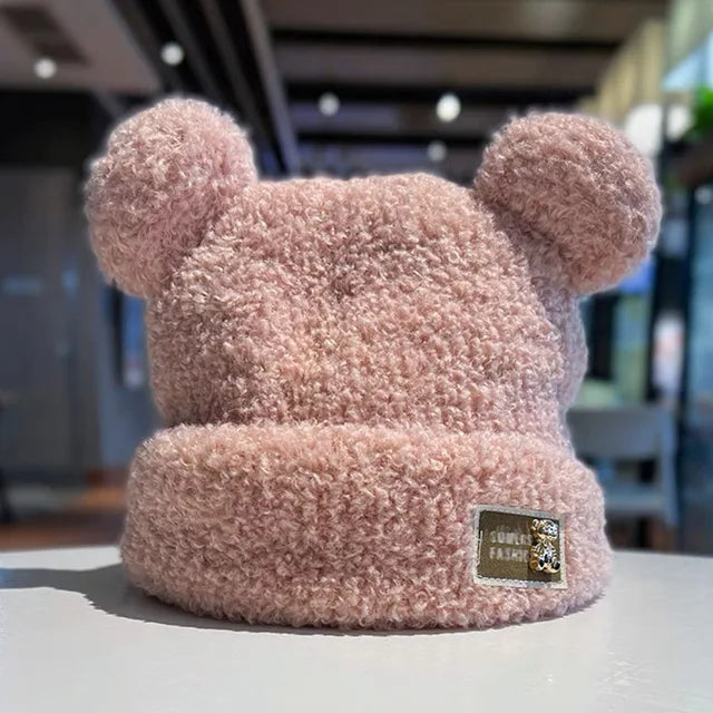 Warm teddy winter hat