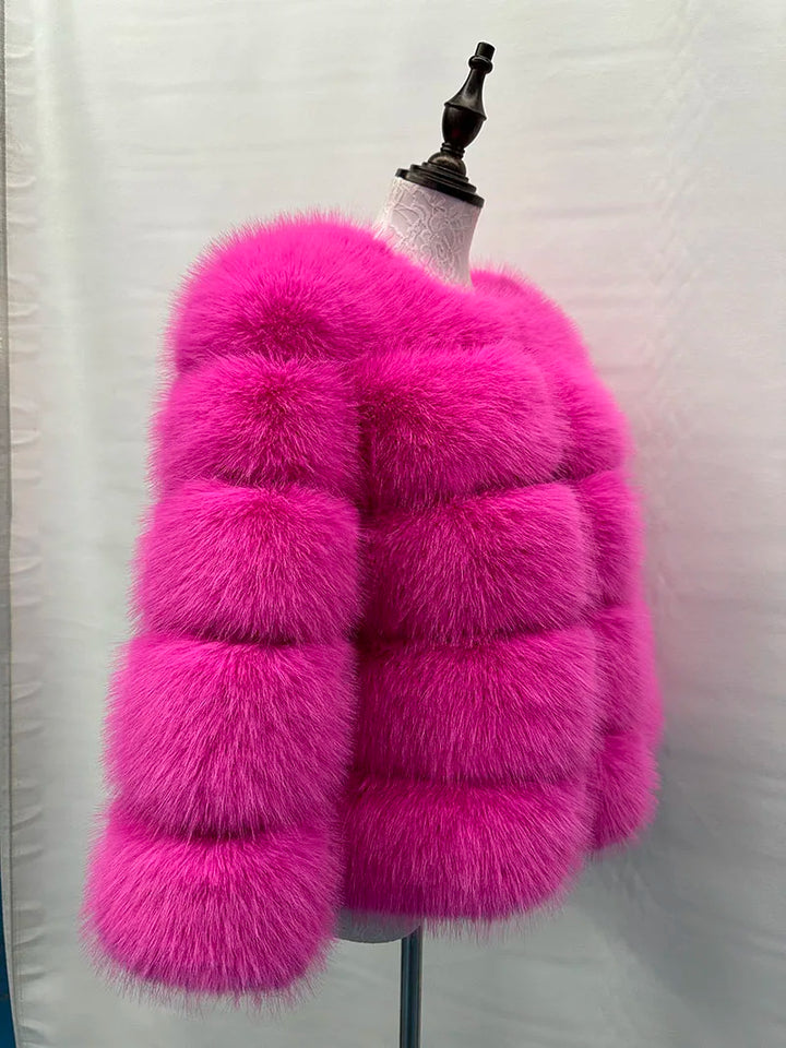 Elegant fur jacket for women