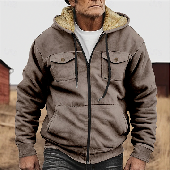 Fleece winter jacket for men