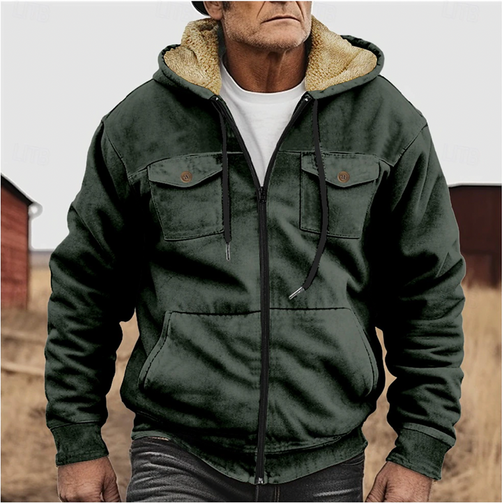 Fleece winter jacket for men